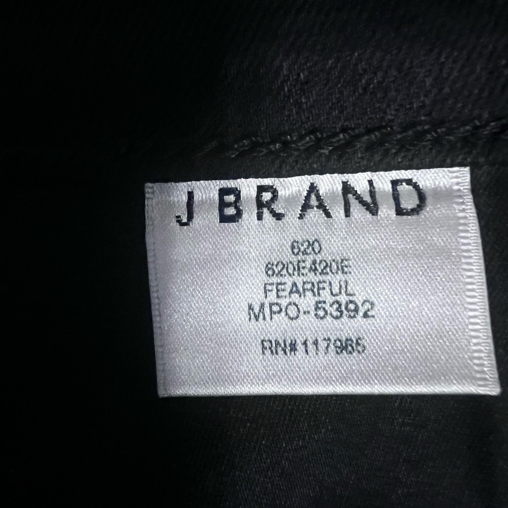 J BRAND 620 MID RISE SUPPER SKINNY FEARFUL JEANS - Picture 3 of 7